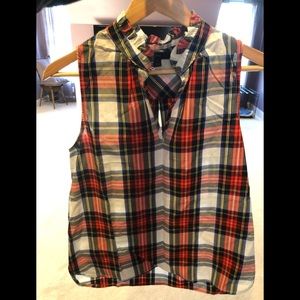 Like new - JCREW plaid shirt